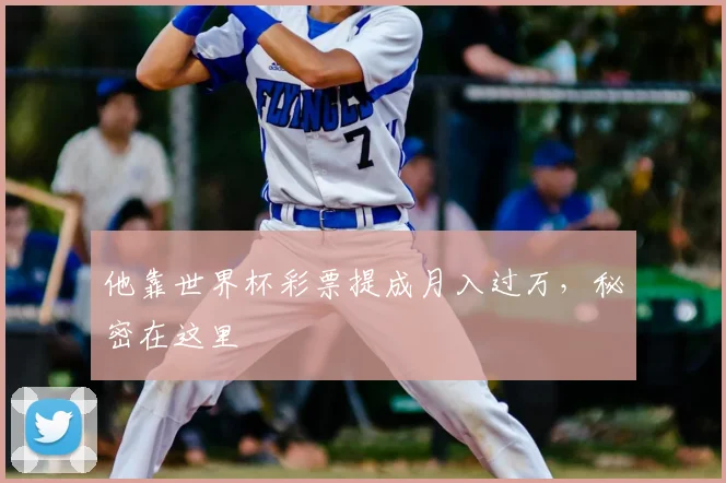 他靠世界杯彩票提成月入过万,秘密在这里